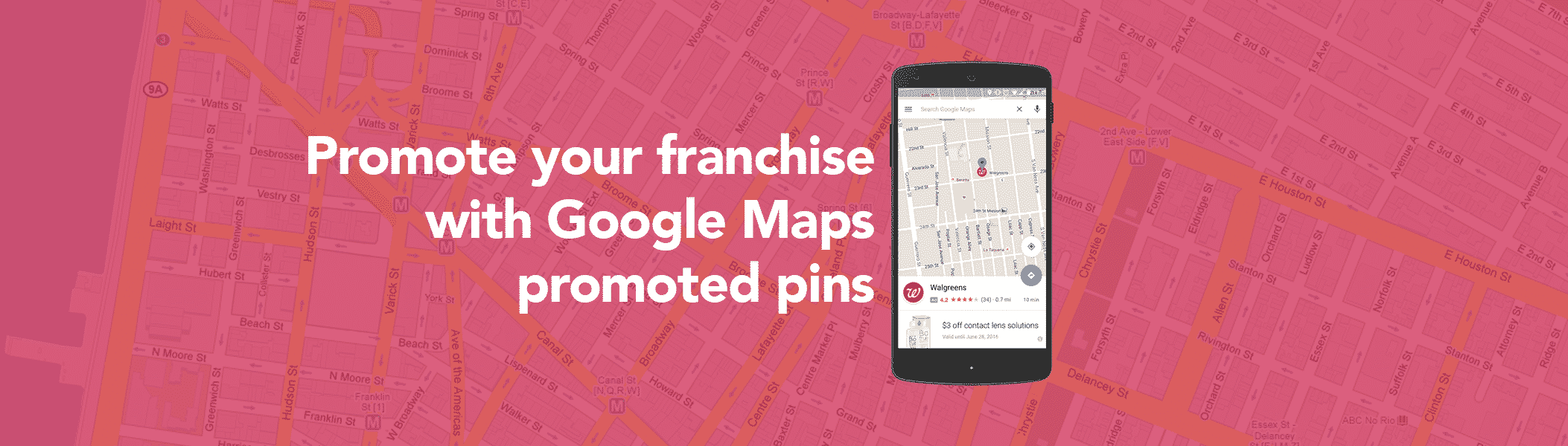 Google Maps promoted pins for franchises