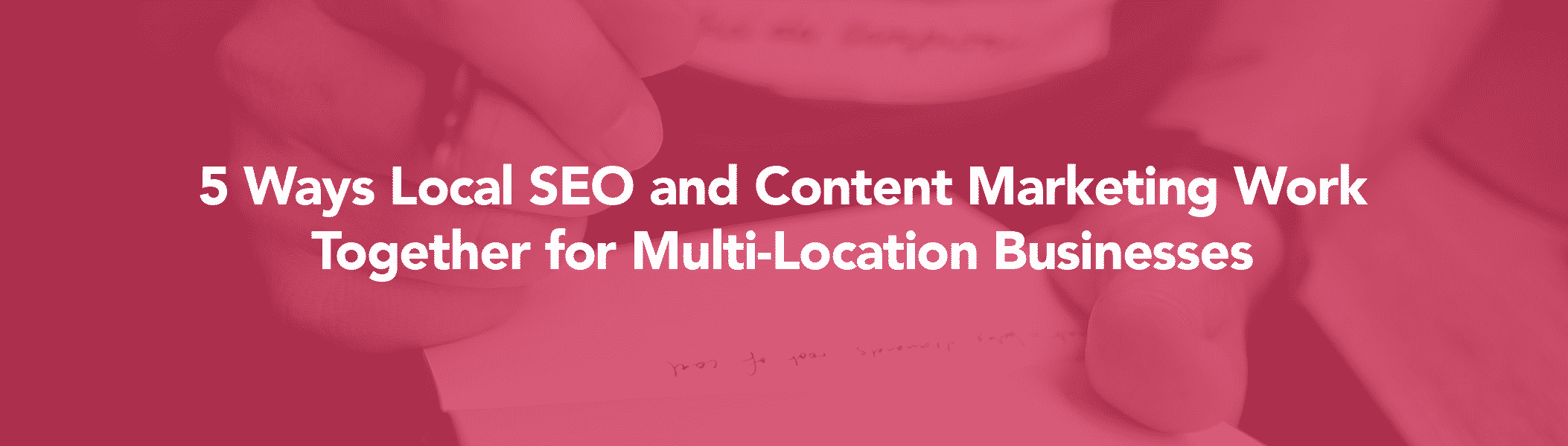 local seo and content marketing